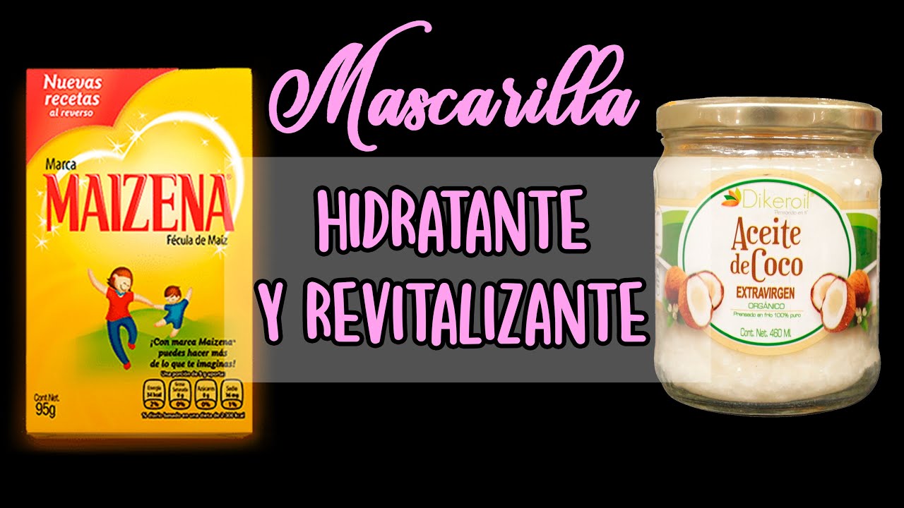 MASCARILLA MAIZENA Y ACEITE DE COCO revitalizante para todo tipo de cabello -