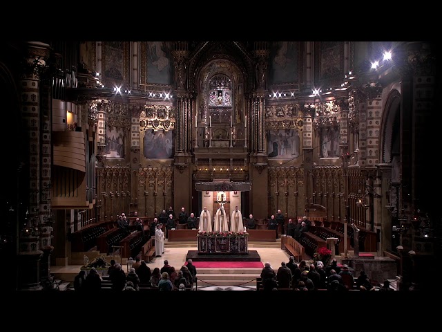 1 gener, dijous, solemnitat de la Mare de Déu, 2 - En directe des de Montserrat