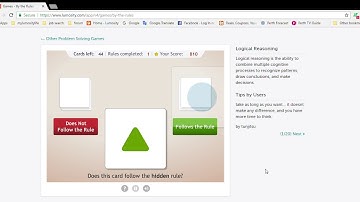 Lumosity - By The Rules - 3480 Score - Brain Games 2017