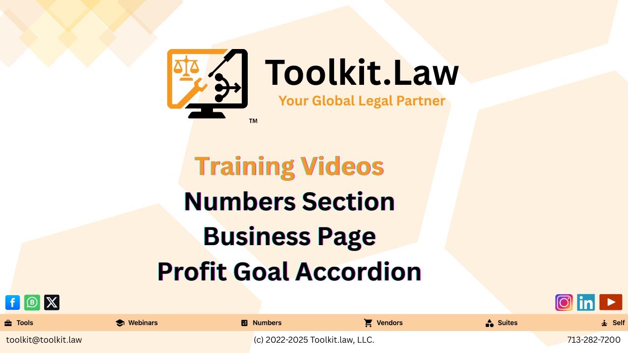 Toolkit.law Profit Goal Accordion: Set and Track Your Law Firm’s Financial Targets Instantly