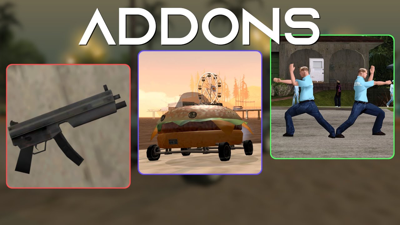 Recrutar Peds com qualquer arma (ou qualquer outro tipo de arma) - GTA San  Andreas Mods Modloader 