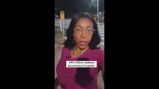 Houston Officer Stabbed Downtown Called 911 For Help Before Police Shot Suspect