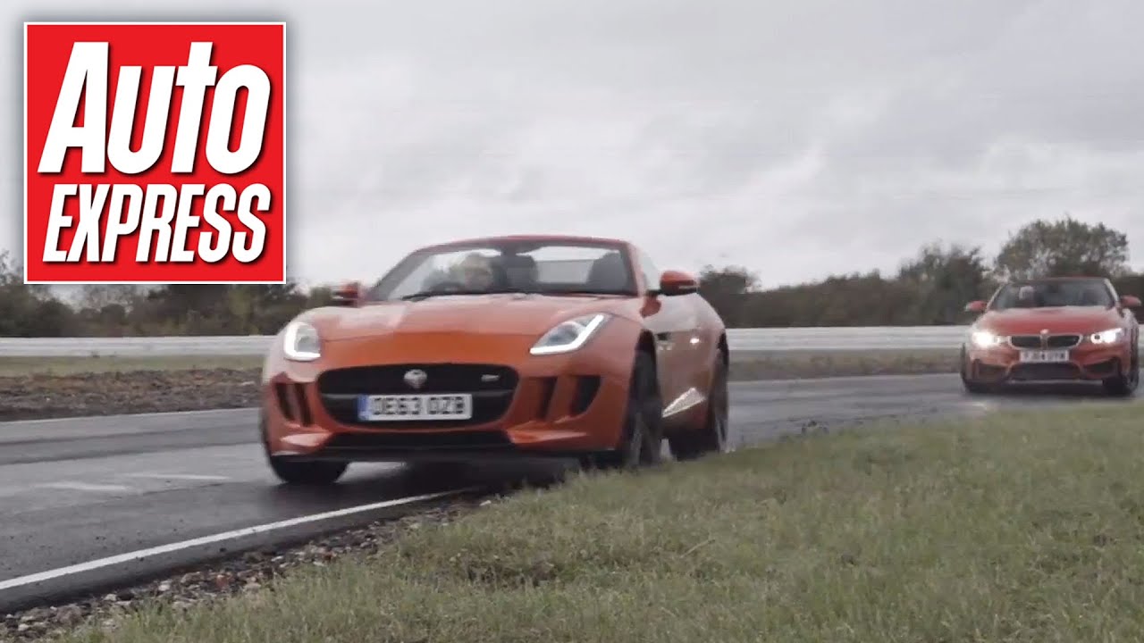 BMW M4 vs Jaguar F-Type Drift Off teaser - YouTube