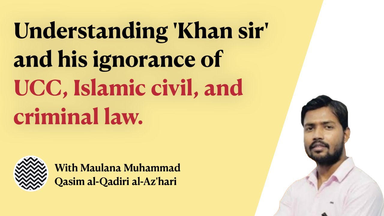 Criminal & Civil Laws in Islam | Muhammad @QasimQadiriAzhari sb refuting 