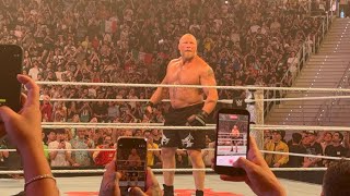 BROCK LESNAR EPIC ENTRANCE AT WWE CLASH IN ITALY 2026 #wwe #wrestling #clashinitaly 