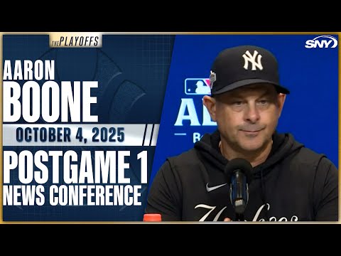 Aaron Boone breaks down Yankees' absorbing 10-1 rout by Toronto in Game 1 of the ALDS
