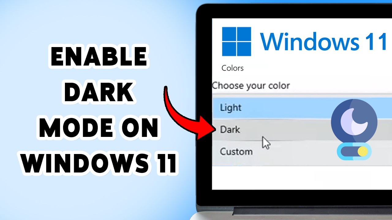 How To Enable Dark Mode On Windows 11 | Turn On Dark Theme Windows 2026 ...