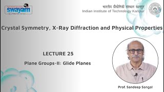 Lecture 25: Plane Groups-II : Glide Planes