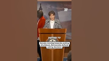 Senate moving towards ending shutdown, Democrats defend voting decision