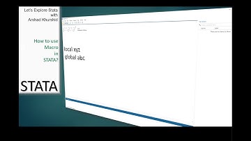 What are local and global macros in Stata? | In Urdu | English Subtitles)