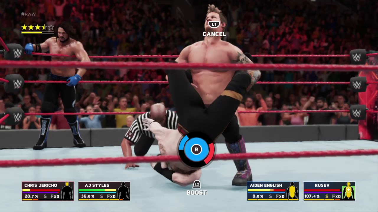 WWE 2K18 - Y2AJ VS Rusev Day + Request Match