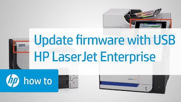 Using a USB Drive to Update the Firmware | HP LaserJet Enterprise Printers | HP Support