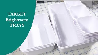 Craft Room Organization| How do these trays from TARGET compare?