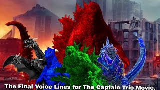 Graza/me, Joza, Zikrag, Brenza and Godza's final voice lines for The Captain Trio Movie.