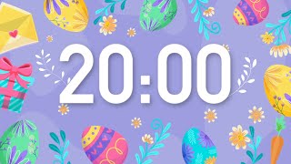 20 Minute Easter Timer with Happy Music (4K) 🎵 🌷 Net Worth
