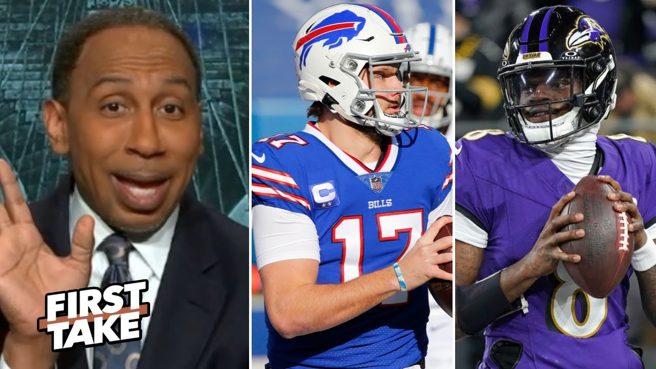 FIRST TAKE | Lamar Jackson is under greater pressure than Josh Allen to make Super Bowl - Stephen A.