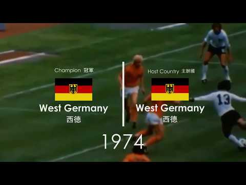 世界盃 - 歷屆冠軍、舉辦國、主題曲 (1962-2018) FIFA World Cup – Champions, Host Country & Songs