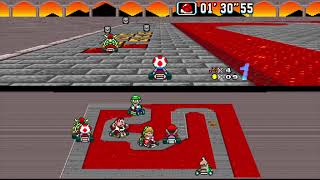 Super Mario Kart Hack: Simple Kart / in HD 16:9 / SNES / bsnes