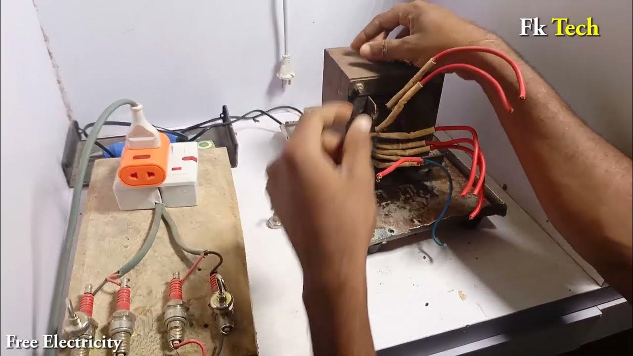 Free Electric Energy Generator From Spark Plug And Transformer