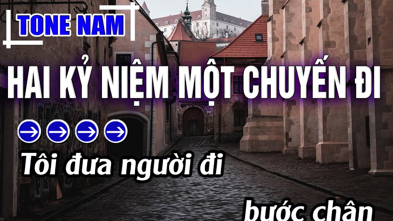 Hai Kỷ Niệm Một Chuyến Đi Karaoke Tone Nam ( G#m ) Beat Hay | Karaoke Đăng Khôi
