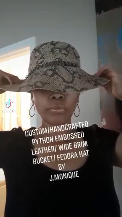 Custom/ Handcrafted Python Print Floppy Brim Bucket Hat By #JMonique # ...