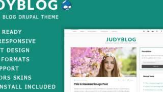 JudyBlog - Elegant Blog Drupal Theme