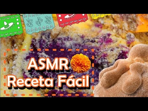 ASMR PAN DE MUERTO Bajo en Carbohidratos 🎃🕯️ 🧀🍠 / Soft Spoken Relajante  Receta Cocina sin Azúcar