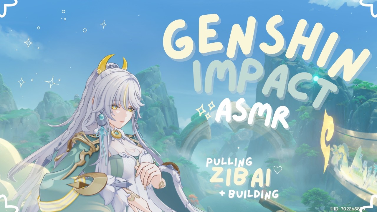 genshin impact asmr ♡ pulling + building zibai 🌙་༘࿐  ( whispers, keyboard and triggers )