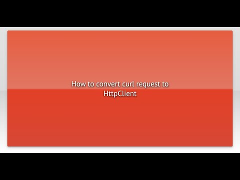 How to convert curl request to HttpClient