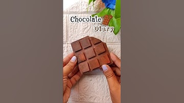 DIY Chocolate Diary 🍫📒 | Cute & Easy Handmade Notebook #shorts #ytshorts #diydiary #howtomake #ideas