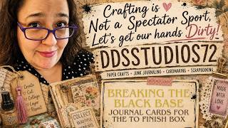 Black Cardstock! Let's prep some Journal Cards with Doilies & Mixed Media Oh my... #usewhatiown