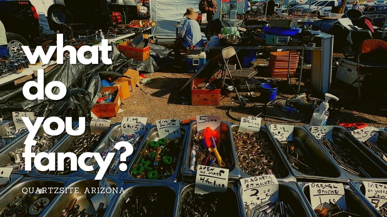doing some shopping in quartzsite, arizona with friends