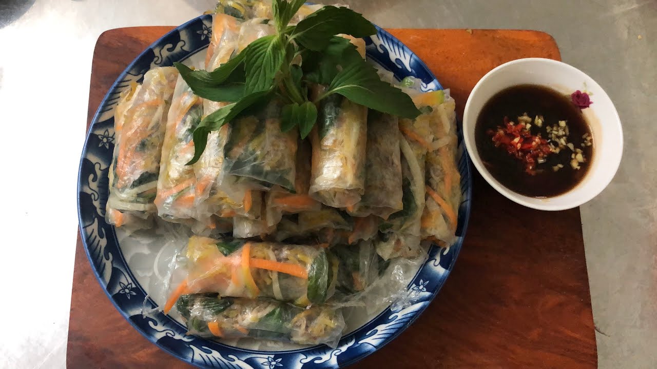 Gỏi cuốn ngũ sắc chay, ngon và chúc các bn thành công 🩵