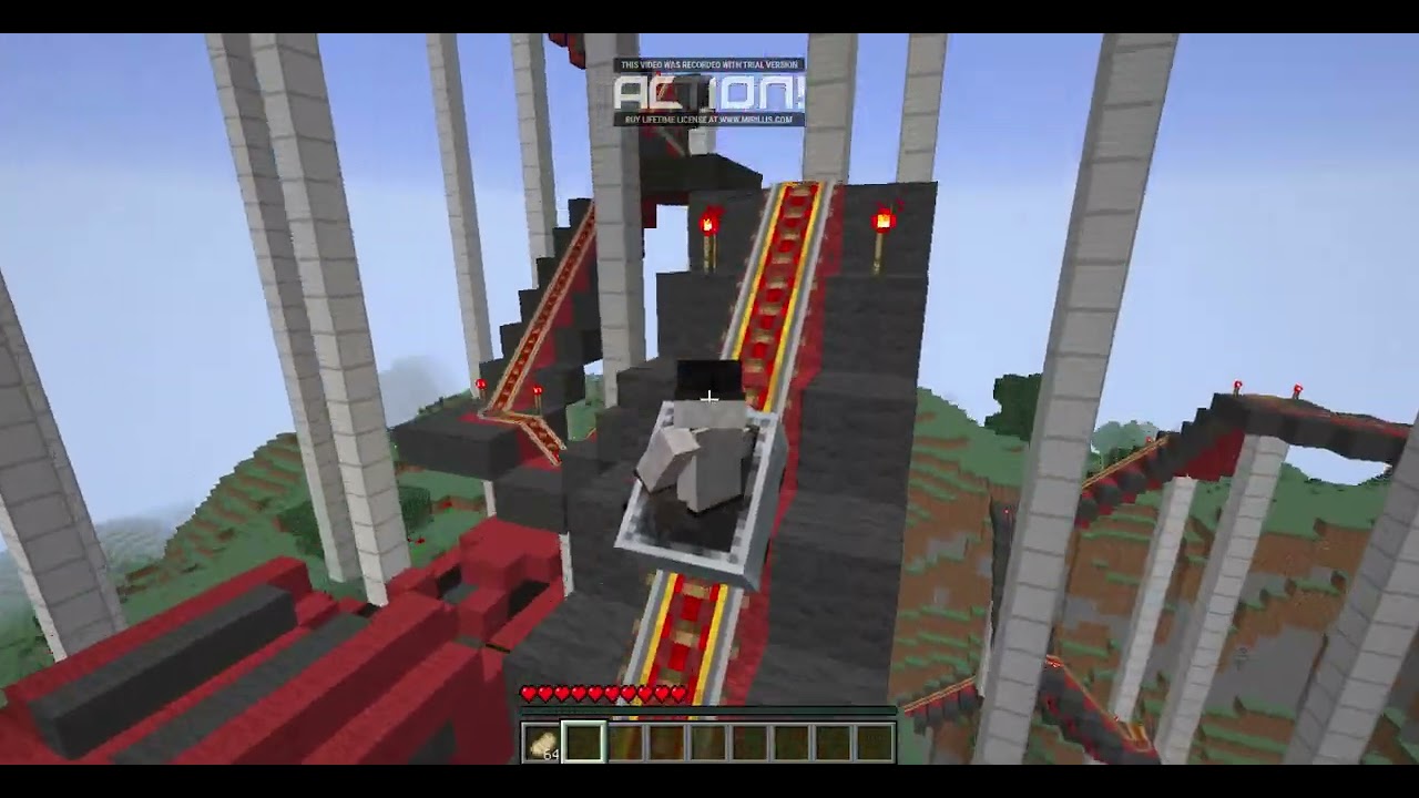 Minecraft Горки Красного Дракона Обзор Карты The Red Dragon coaster