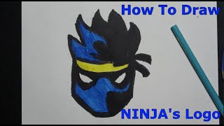 How To Draw NINJA's Logo