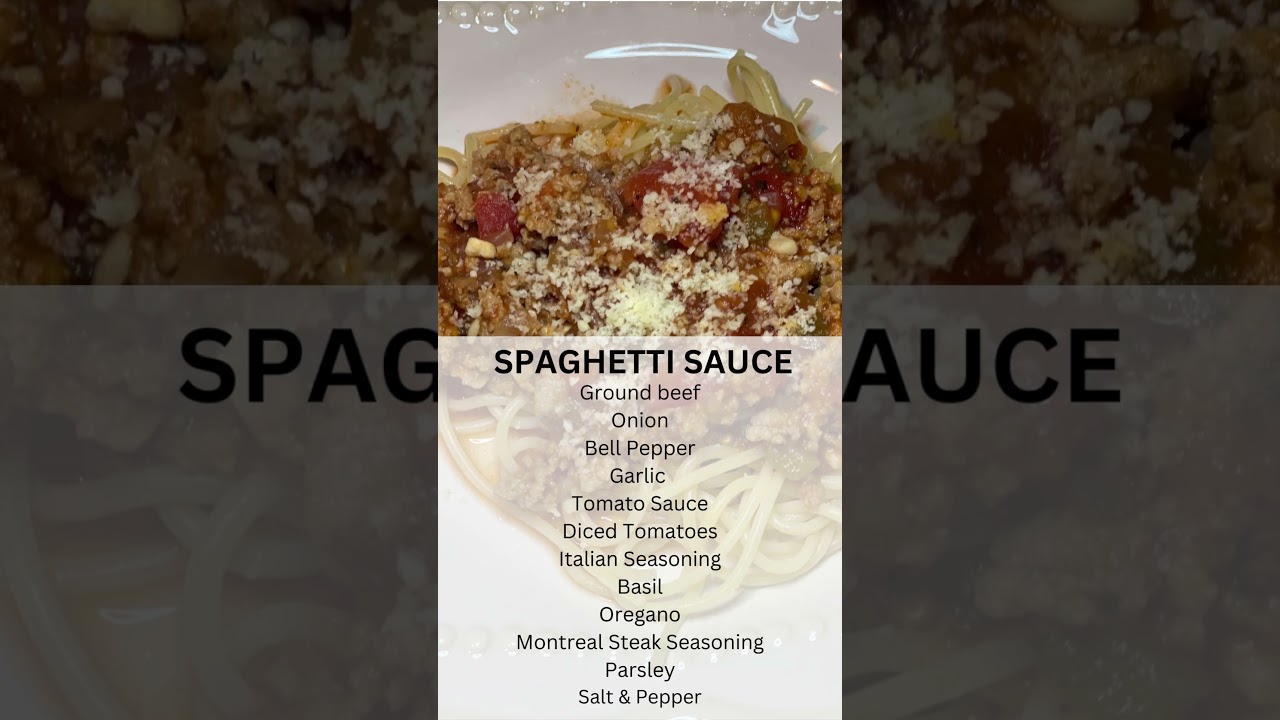 Spaghetti Sauce | Spaghetti Sauce Recipe | Dinner | Youtube Shorts | How do you make homemade sauce