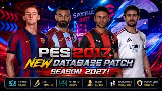 😱 PES 2017 NEW DATABASE PATCH SEASON 2027! screenshot 4