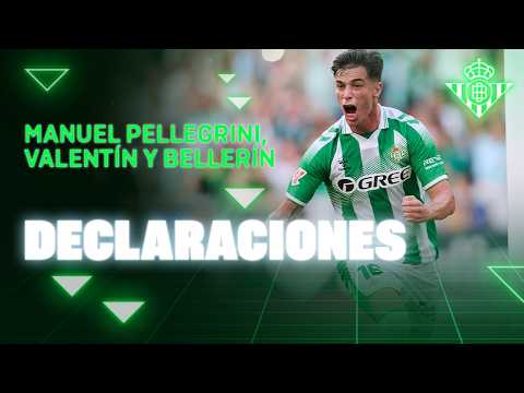 Reacciones de Pellegrini, Valentín y Bellerín tras el #RealBetisBarça 🗣🎙 | BETIS