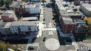 Before and after: How Harrisburg’s new Second Street traffic pattern looks from above