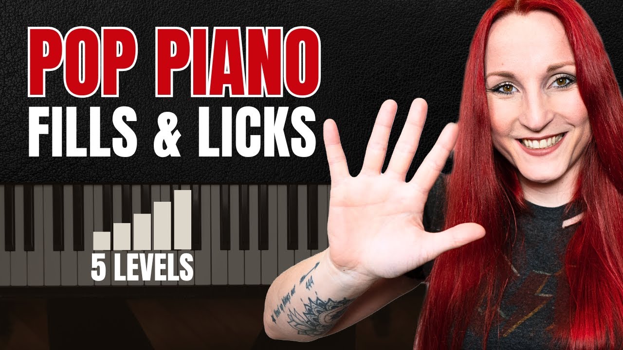 5 Levels of BEAUTIFUL Pop Piano Fills & Licks
