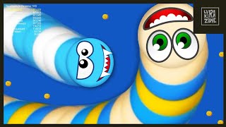 WORMS ZONE epic Gameplay Top 1 | video #043 | slitherio wormate biggest snake io🐍 game | LUKIRAZONE screenshot 3