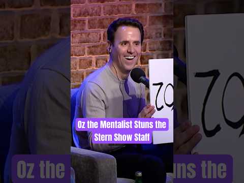 Oz Pearlman Stuns the Stern Show Staff