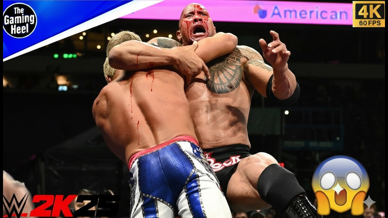 TOTAL DOMINATION! The Rock vs Cody Rhodes: WrestleMania Iron Man Match | WWE 2K25 PC Max Settings