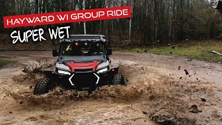 MUDDY, WET, Group ride in Hayward, WI (Wisconsin ATV trails/Polaris Razor)