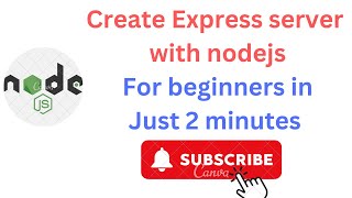 Create Express server with nodejs For beginners in Just 2 minutes | #express #server  #javascript
