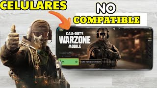 CELULARES COMPATIBLE Y CELULARES NO COMPATIBLE EN WARZONE MOBILE