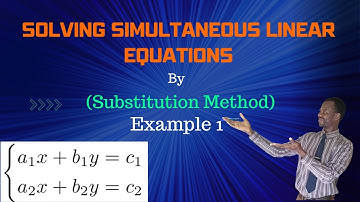 WAEC|NECO EXAM_SOLVING SIMULTANEOUS EQUATION EASILY|#bysubstitution_method