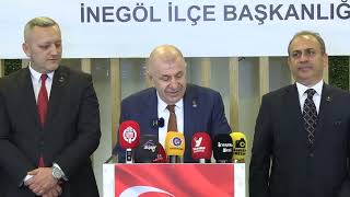 Bursa İnegöl'de basın mensuplarının sorularını yanıtladım.