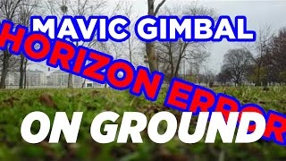 DJI Mavic Pro / Gimbal horizon error, malfunction, unstable picture issue