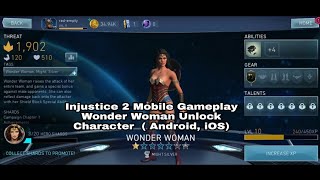 Injustice 2 Mobile Gameplay Wonder Woman Unlock Character -   ( Android, iOS) screenshot 1